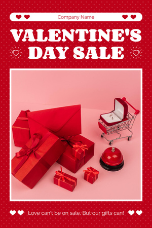Platilla de diseño Precious Ring And Gifts Due Valentine's Day Holiday Pinterest