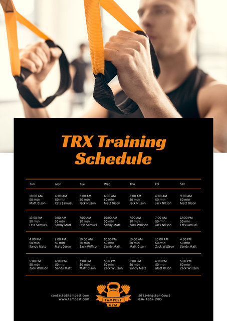 Template di design Gym Workout Plan Offer Poster
