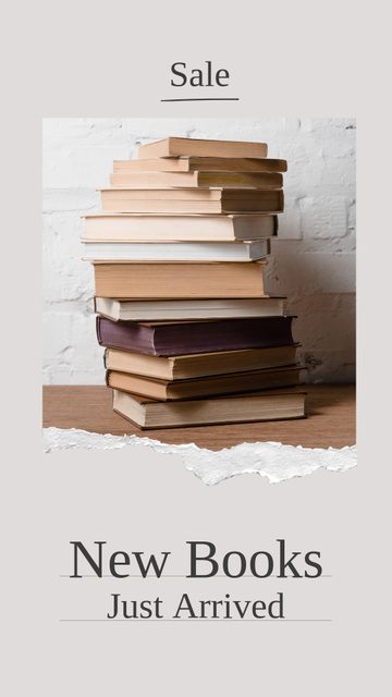 Engrossing Book Sale Newsflash Offer Instagram Story – шаблон для дизайна