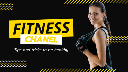 Fitness Tips And Tricks  Youtube Thumbnail Design Template