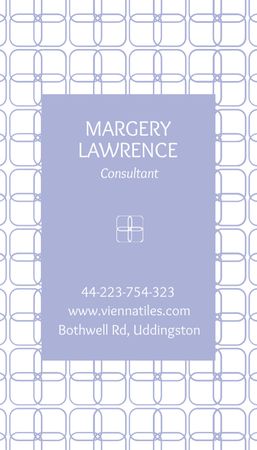 Business Consultant's Оffer Business Card US Vertical Tasarım Şablonu