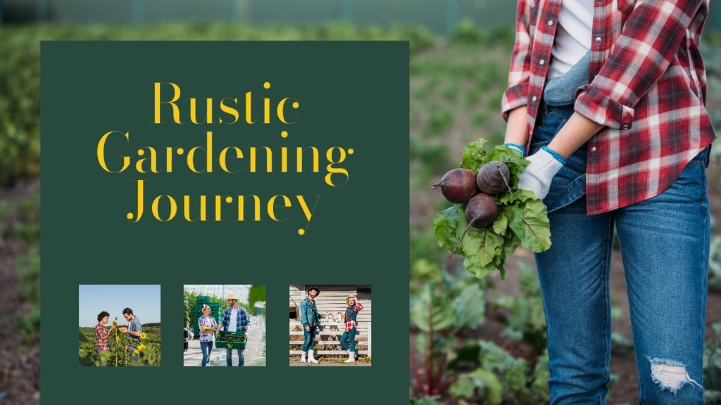 Platilla de diseño Rustic Gardening Journey Offer Youtube Thumbnail