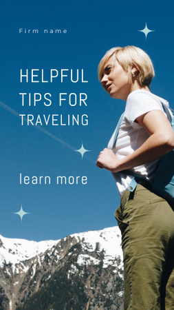 Platilla de diseño Helpful Tips for Traveling Instagram Video Story
