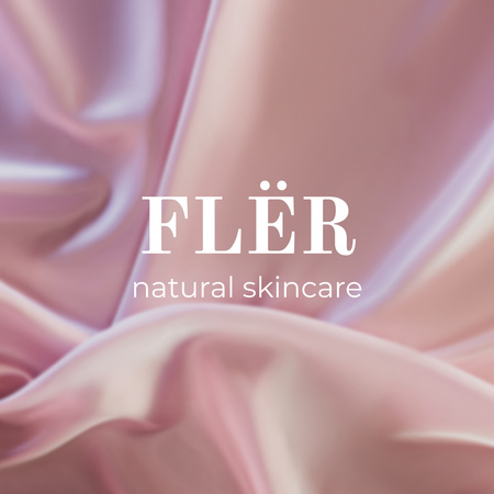 Modèle de visuel les soins naturels de la peau comme la tendresse soie - Instagram AD