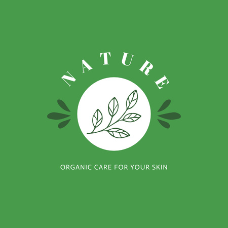 Emblem of Skincare Cosmetics Logo Design Template