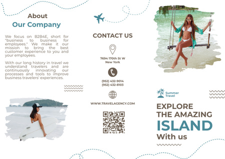 Template di design Incredibile viaggio nelle isole Brochure