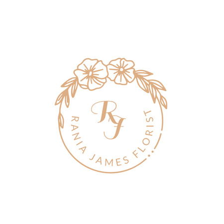 Florist Services Offer Logo Design Template