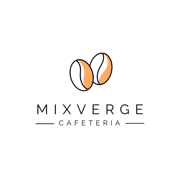 Coffee Drinks in Cafe Logo Design Template