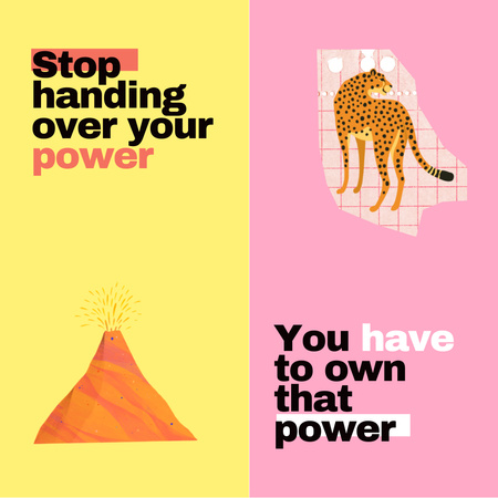 Inspirational and Motivational Phrase Instagram Design Template