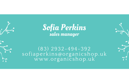 Sales Manager Service Offer Business Card 85x55mm Design Template