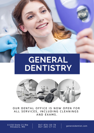 Dental Services Offer Poster B2 Design Template