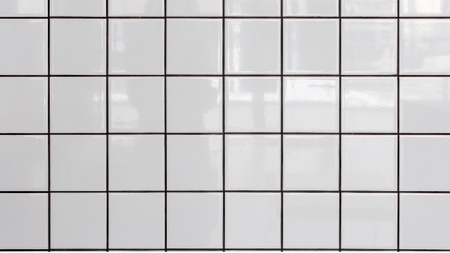 Designvorlage White tiled Wall für Zoom Background