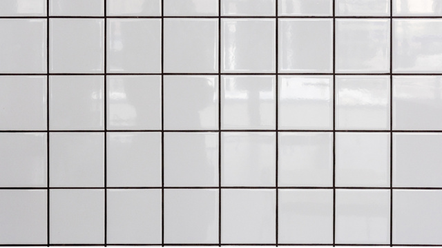 Modèle de visuel White tiled Wall - Zoom Background