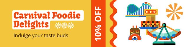 Modèle de visuel Carnival Foodie Delights At Discounted Rates Offer - Twitter