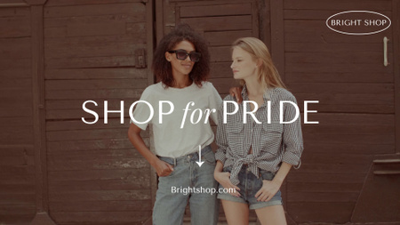 Designvorlage LGBT Shop Ad für Full HD video