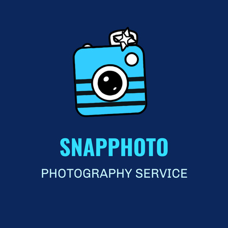 Fényképészeti szolgáltatás hirdetése Animated Logo tervezősablon