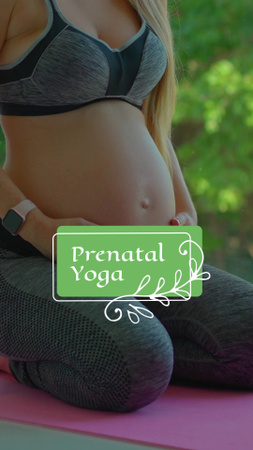 Effective Prenatal Yoga Offer For Pregnant TikTok Video Design Template