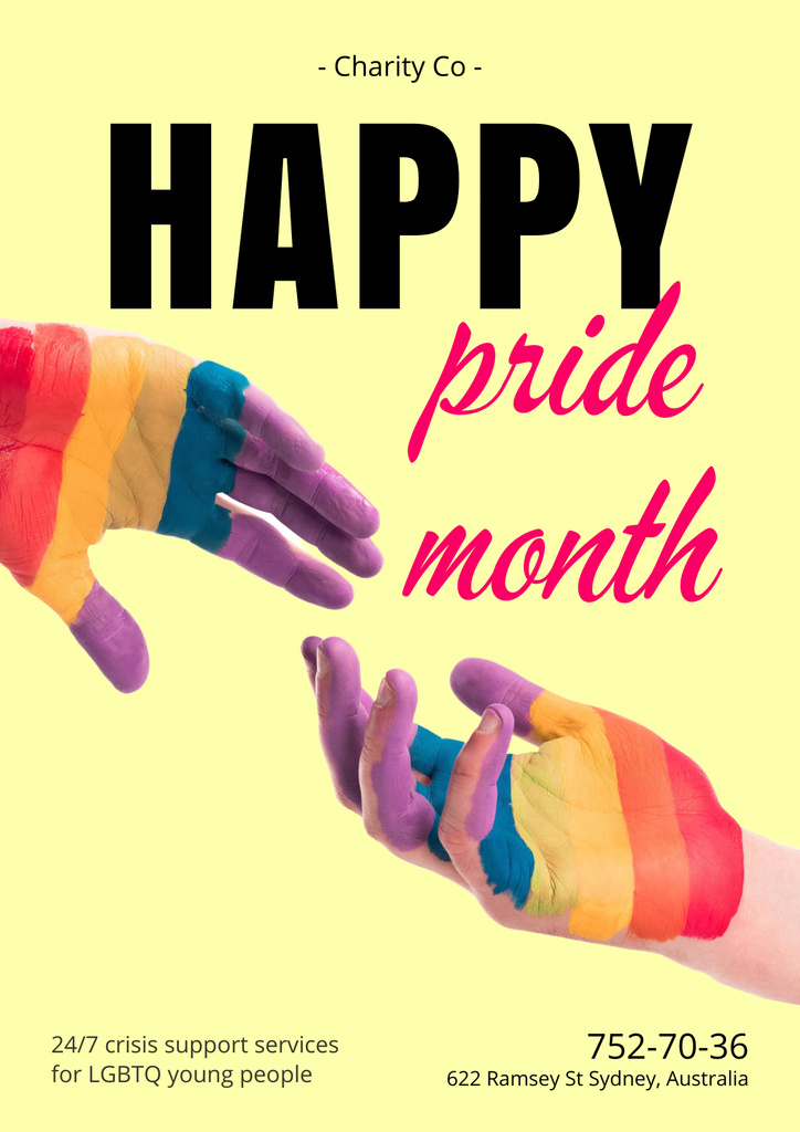 LGBT Support Motivation Poster – шаблон для дизайна