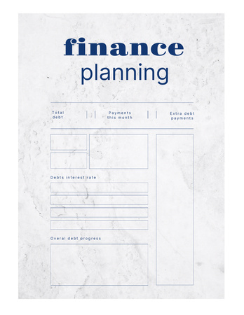 Plantilla de diseño de Plan de presupuesto financiero Notepad 8.5x11in 