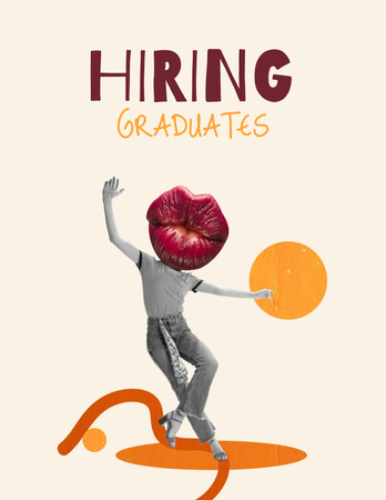 Work Position for Graduates Flyer 8.5x11in Design Template