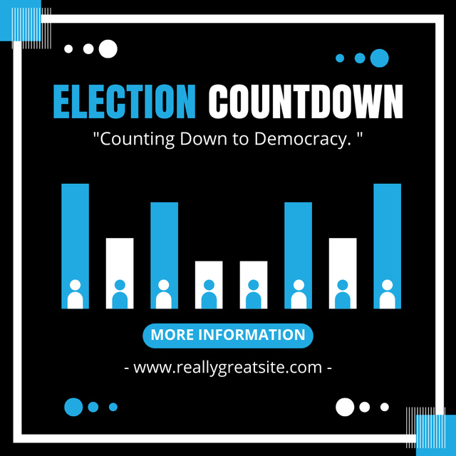 Countdown Before Elections Instagram AD tervezősablon