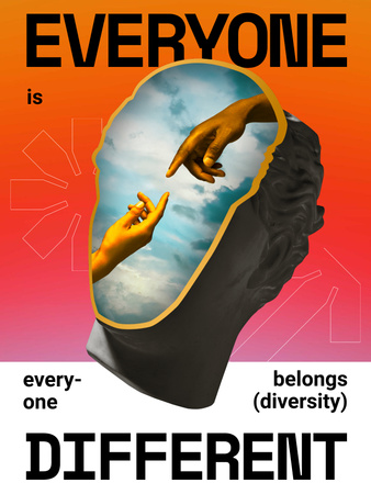 Modèle de visuel Inspirational Phrase about Diversity - Poster US