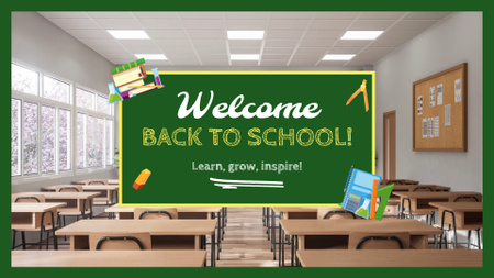 Cute Back to School Congrats With Quote Full HD video Design Template