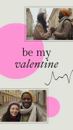 Cute Couple on Valentine's Day Instagram Video Story – шаблон для дизайну