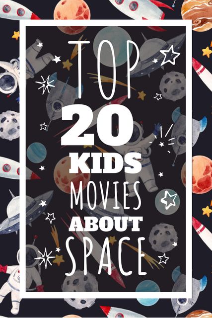 Kids playing in space Tumblr Design Template