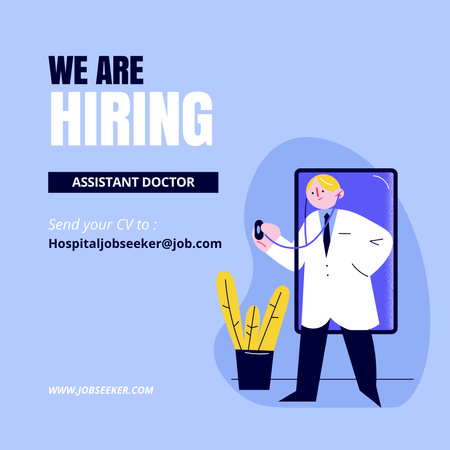 Physician Assistant Job Vacancy Instagram – шаблон для дизайна