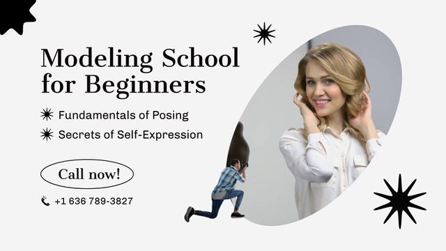 Platilla de diseño Fundamentals Of Modeling And Posing At School Promotion Full HD video