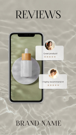 Szablon projektu Reklama Produktów Kosmetycznych Ze Smartfonem TikTok Video
