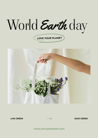 World Earth Day Announcement Poster A3 Design Template