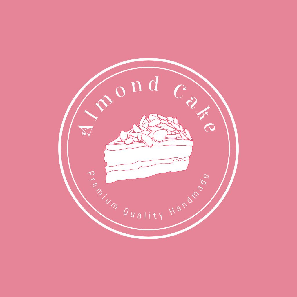 Delightful Almond Cakes Logoデザインテンプレート