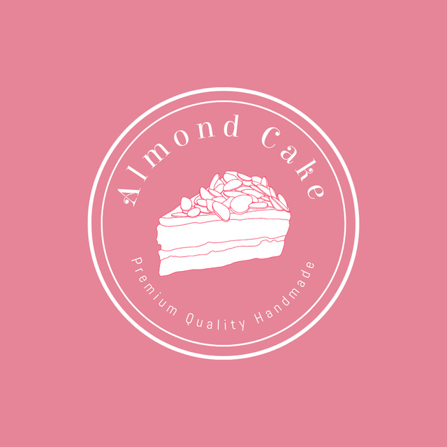 Delightful Almond Cakes Logo Tasarım Şablonu