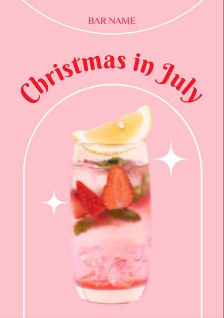 Template di design Celebrate Christmas in July with Tasty Cake Flyer A7