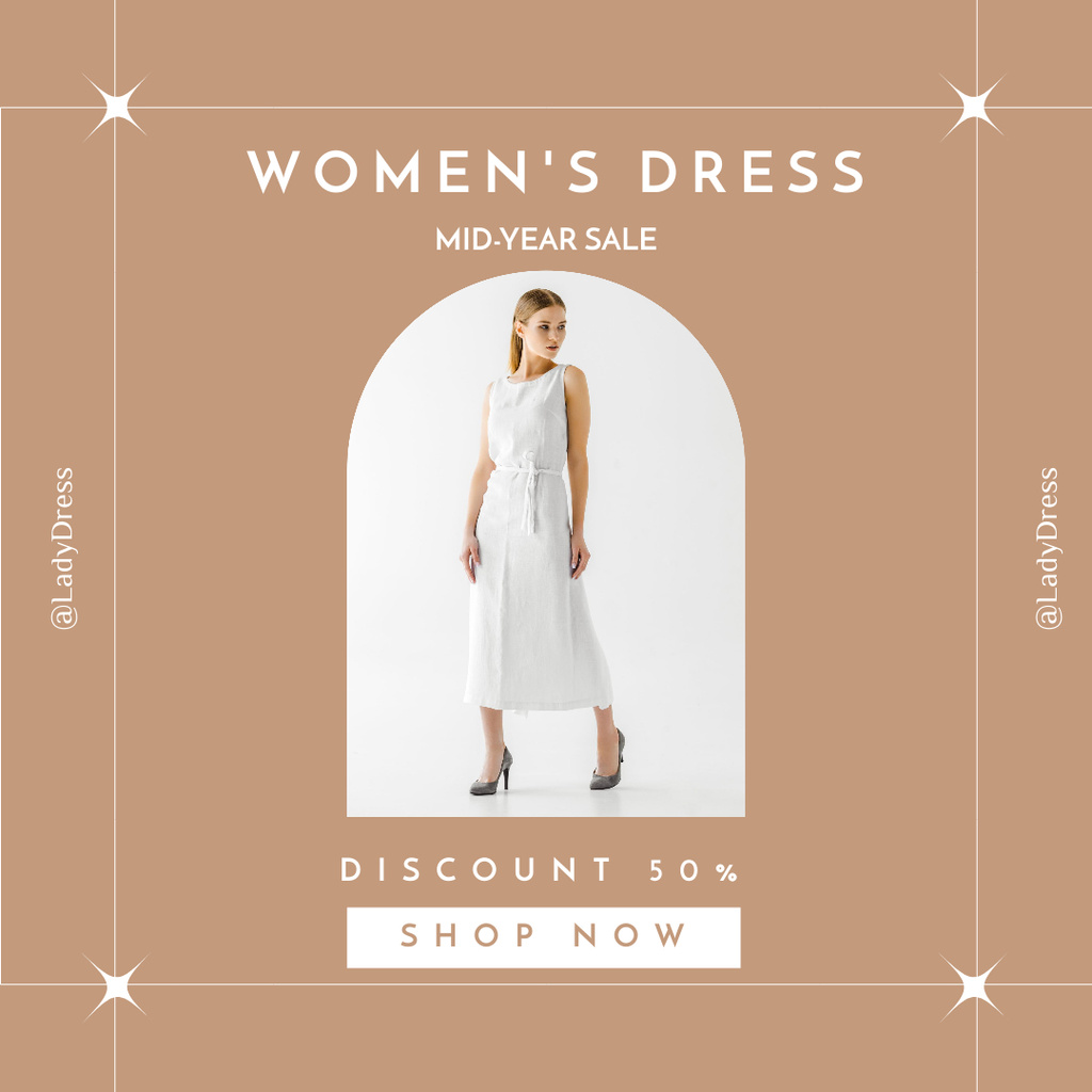 Female Fashion Dress Collection Instagram tervezősablon