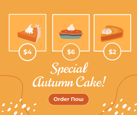 Special Autumn Cakes Offer Facebook Design Template