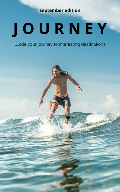 Platilla de diseño Journey Guide With Destination Description Book Cover