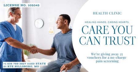 Physical Medicine Rehabilitation Center Facebook AD Design Template