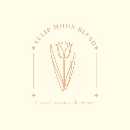 Modèle de visuel Organic Floral Aroma - Logo