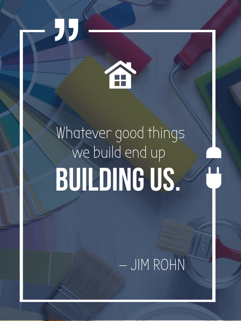 Building Quote Tools for Home Renovation Poster US Modelo de Design