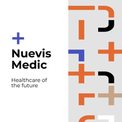 Medical Clinic Ad with Cross Pattern
