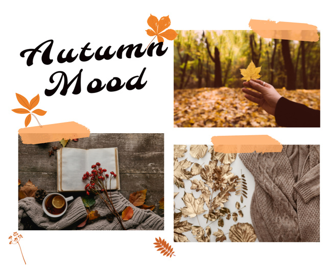 Beautiful Autumn Collage Facebookデザインテンプレート