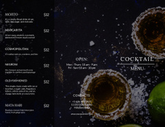 Cocktails Menu With Description And Ingredients