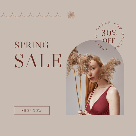 Women's Spring Fashion Sale Instagram Design Template