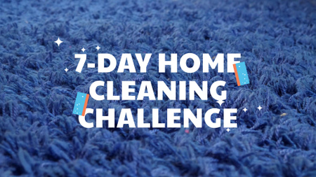 Plantilla de diseño de Week Cleaning Challenge With Vacuum Cleaner YouTube intro 