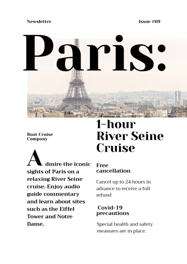 Cruise Trips Offer Newsletter – шаблон для дизайну