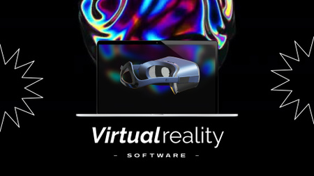 Ontwerpsjabloon van Full HD video van VR Software Ad