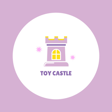 Announcement of Sale of Toy Castle Animated Logo Design Template